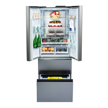 美菱(MELING)425升 法式多门冰箱 一级能效 双变频智能 风冷无霜 杀菌净味